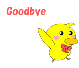 Conversation in the chick English sticker #4772303