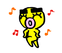 yellow everydey sticker #4772378