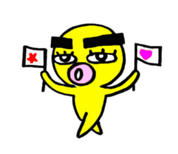 yellow everydey sticker #4772382