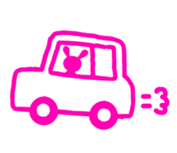 Silhouette rabbit sticker #4772438