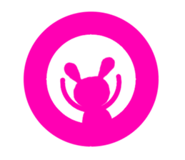 Silhouette rabbit sticker #4772440