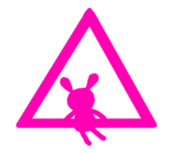 Silhouette rabbit sticker #4772441