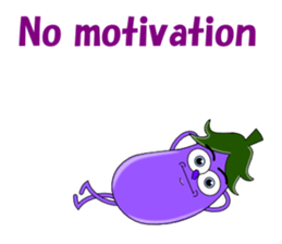 Conversation with eggplant English sticker #4772692