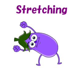 Conversation with eggplant English sticker #4772693