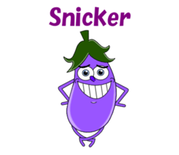 Conversation with eggplant English sticker #4772695