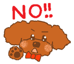 Fluffy Poodles 1 sticker #4773026