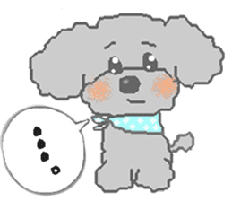 Fluffy Poodles 1 sticker #4773027