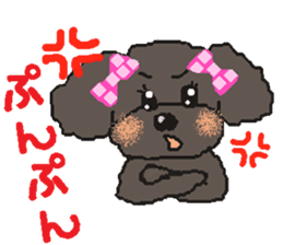 Fluffy Poodles 1 sticker #4773029
