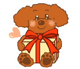 Fluffy Poodles 1 sticker #4773056
