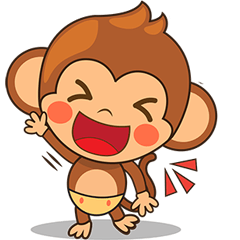 สติ๊กเกอร์ไลน์ ลิงชิกิผู้น่ารัก! ( version 2)