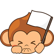 Chiki the cute monkey version 2 sticker #4773535