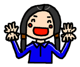 Komachi girls no language sticker #4775108