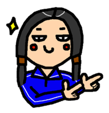 Komachi girls no language sticker #4775126