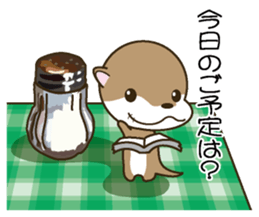 Butler of a small otter sticker #4776153