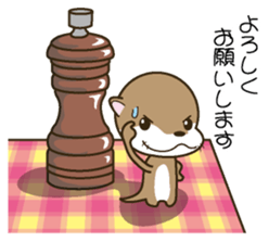 Butler of a small otter sticker #4776168