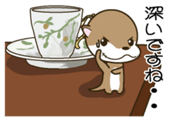 Butler of a small otter sticker #4776172
