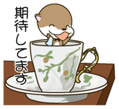 Butler of a small otter sticker #4776173