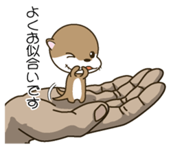 Butler of a small otter sticker #4776180