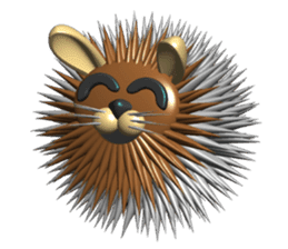 Needle Rabbit Lion sticker #4776306