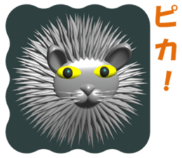 Needle Rabbit Lion sticker #4776311