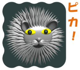 Needle Rabbit Lion sticker #4776311