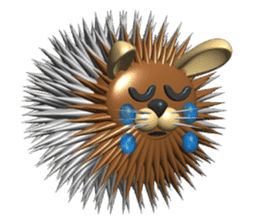 Needle Rabbit Lion sticker #4776320