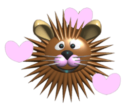 Needle Rabbit Lion sticker #4776324