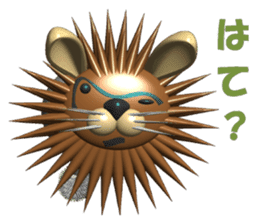 Needle Rabbit Lion sticker #4776325