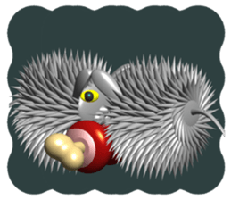 Needle Rabbit Lion sticker #4776327