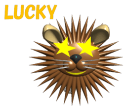 Needle Rabbit Lion sticker #4776336