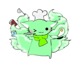 the Nine-tailed cat sticker #4776711