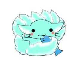the Nine-tailed cat sticker #4776724