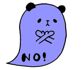 Colorful balloon panda sticker #4776867