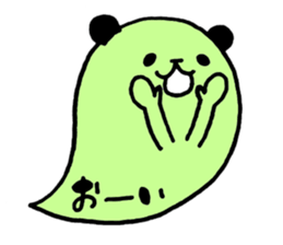 Colorful balloon panda sticker #4776872