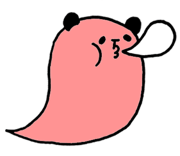 Colorful balloon panda sticker #4776879