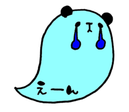 Colorful balloon panda sticker #4776882