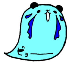 Colorful balloon panda sticker #4776883