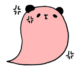 Colorful balloon panda sticker #4776888