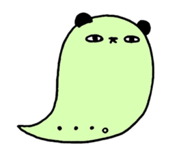 Colorful balloon panda sticker #4776892