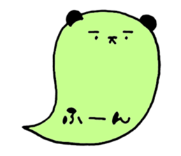 Colorful balloon panda sticker #4776893