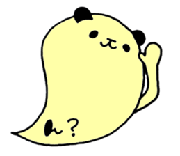 Colorful balloon panda sticker #4776896