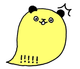 Colorful balloon panda sticker #4776897