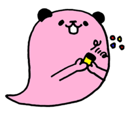 Colorful balloon panda sticker #4776902