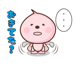 peach character momomomo sticker #4776945