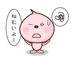 peach character momomomo sticker #4776946