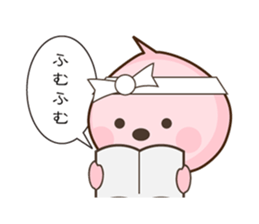 peach character momomomo sticker #4776950