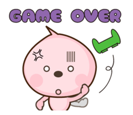 peach character momomomo sticker #4776954