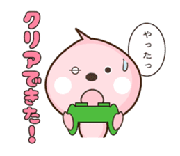 peach character momomomo sticker #4776956