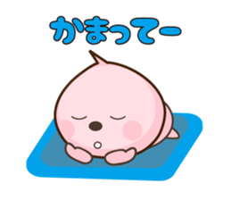 peach character momomomo sticker #4776964