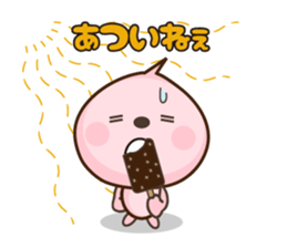 peach character momomomo sticker #4776973